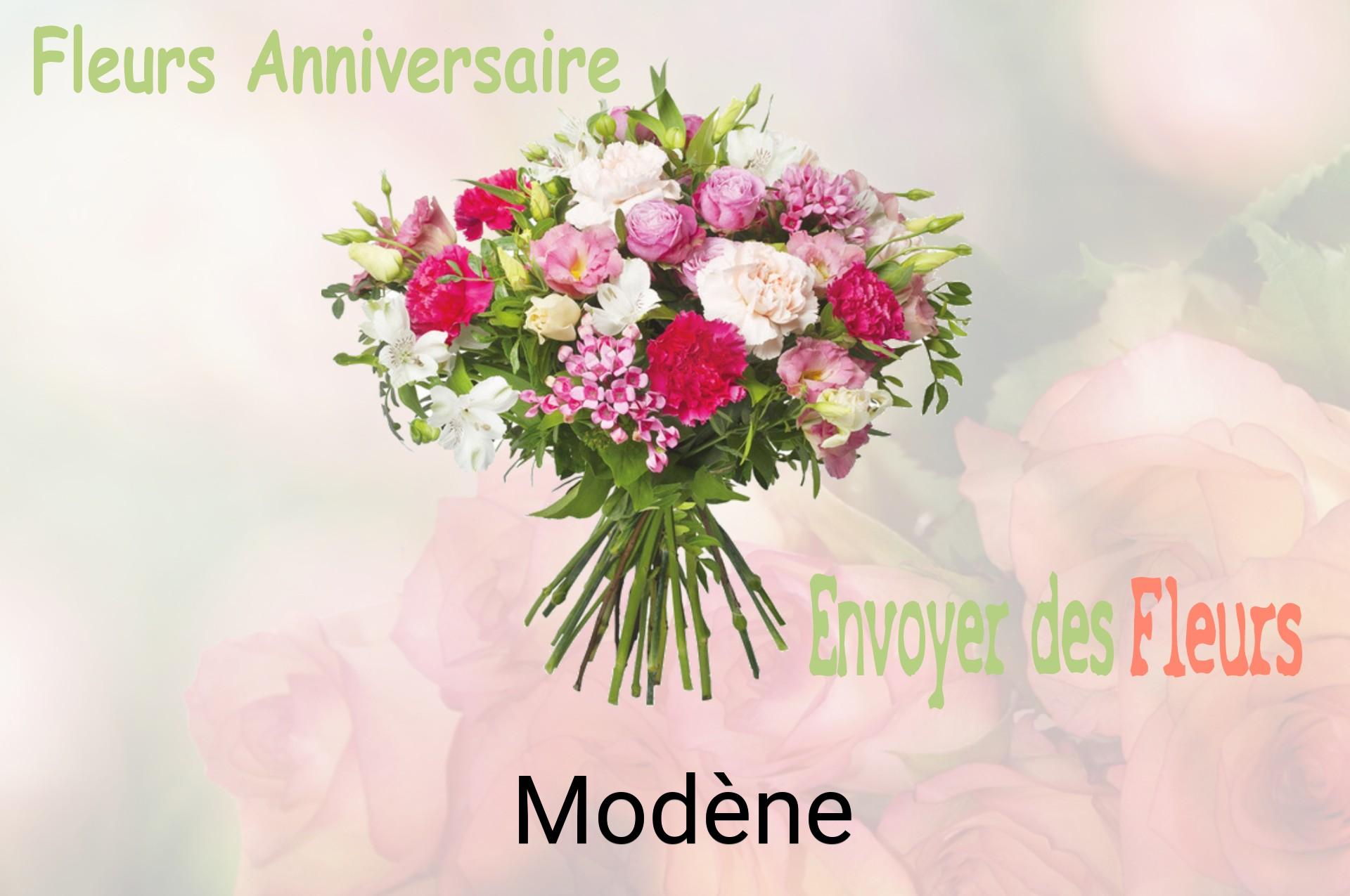 Bouquet de fleurs d’anniversaire livré à Modène