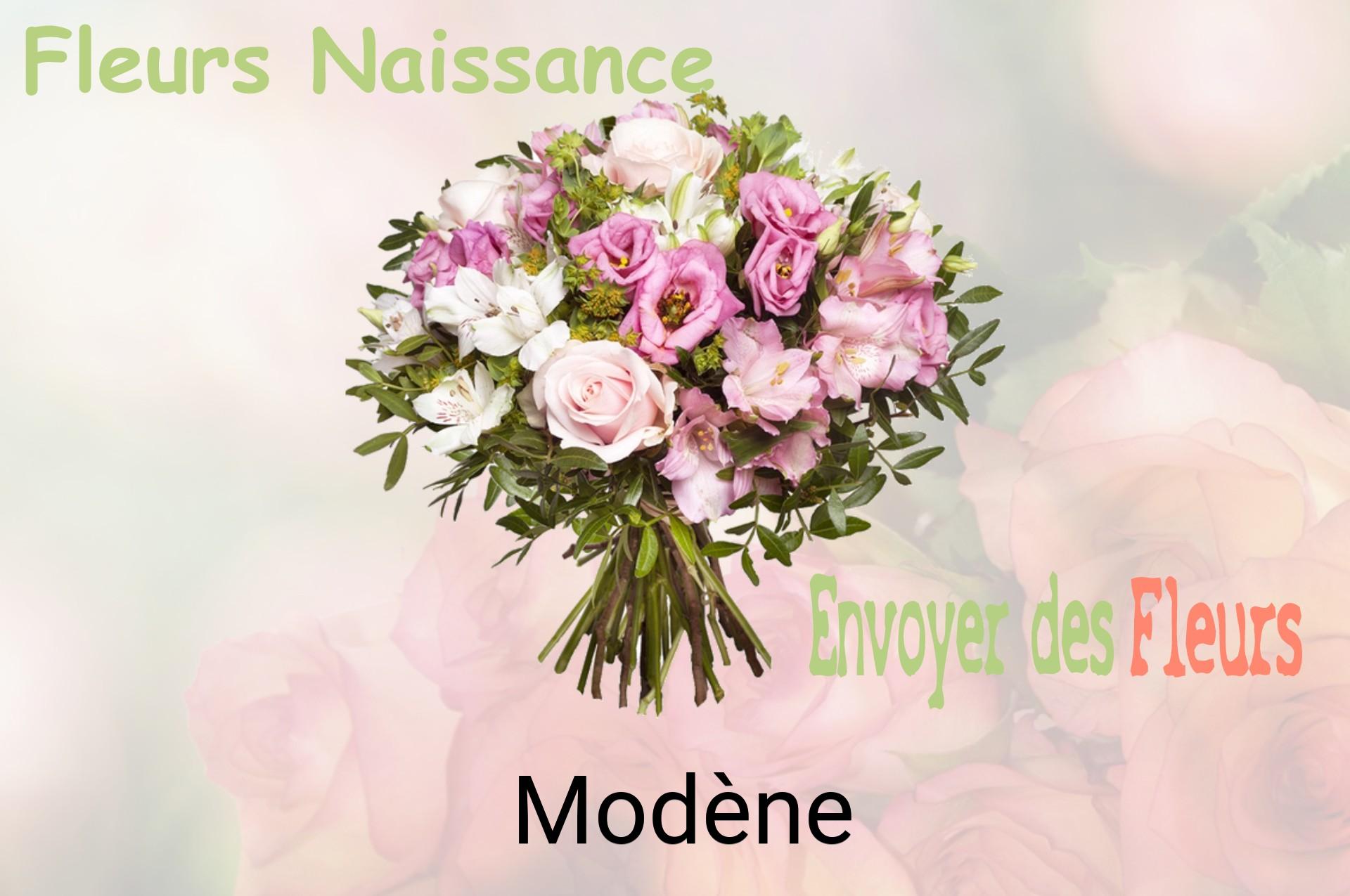 Bouquet de fleurs de naissance livré à Modène